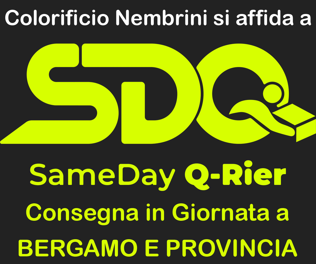Consegna in Giornata a BERGAMO E PROVINCIA